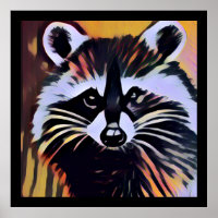 Whimsical Raccoon - Un design inspiré par la natur