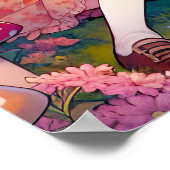 Poster Whimsical Romantic Anime Couple (Coin)