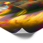 Poster Whimsical Seaside Cottage Pittoresque (Coin)