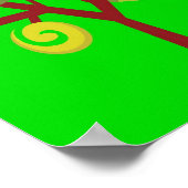 Poster Whimsical Summer Lollipop Tree Forêt colorée (Coin)