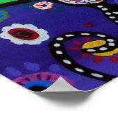 Poster Whimsical Town Cats day Out Peinture par Prisarts (Coin)