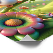 Poster Whimsical Trio of Springtime Songbirds (Coin)