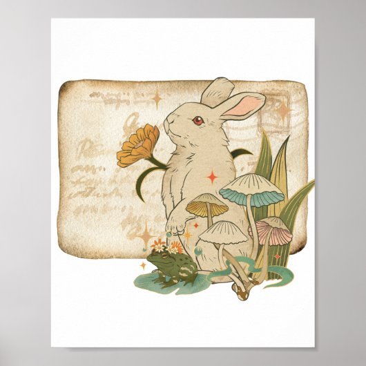 Poster Whimsical Woodland Friends (Devant)