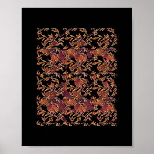 Poster Whimsigoth Golden Vinework Graphisme (Devant)