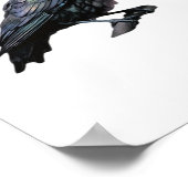Poster Whimsigoth Moody Floral Grungy Corvus, Corbeau, Co (Coin)