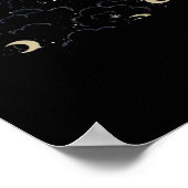 Poster Whimsigoth Nuages Sun Moon Witchy (Coin)
