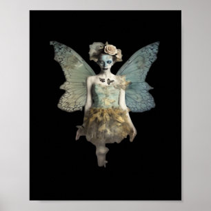 Poster Whimsigoth Zombie Fairy Old Timey Gothique Moody A