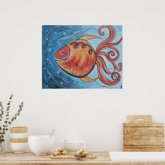 Poster Whimsy Fish II (Cuisine)