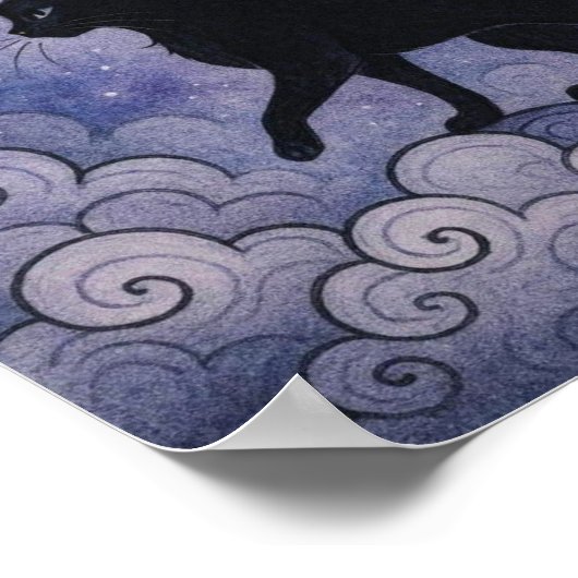 Poster WhimsyBlackCatFairy (Coin)