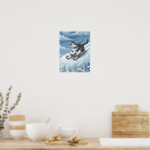 Poster WhimsyCatSled (Cuisine)