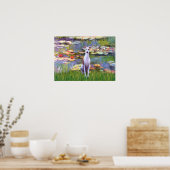 Poster Whippet (blanc-marron) - Lys 2 (Cuisine)