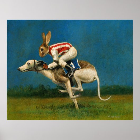 Poster Whippet Racer Print (Devant)