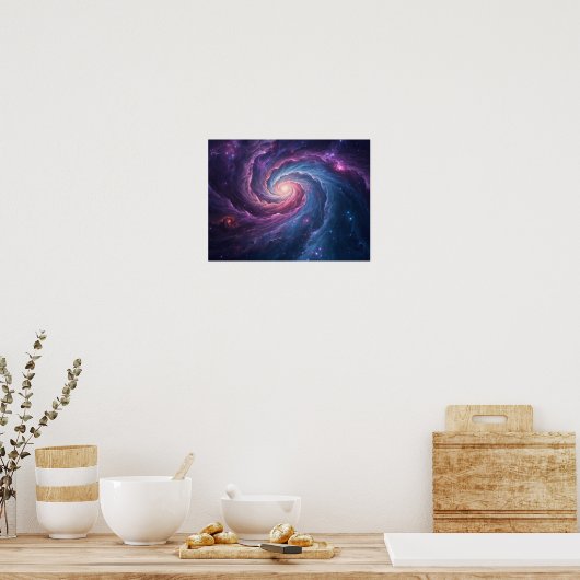 Poster Whirlpool cosmique : Une nébuleuse d'étoiles (Cuisine)