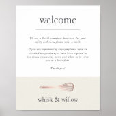 Poster Whisk d'or rose | Bienvenue à la sécurité des vitr (Devant)