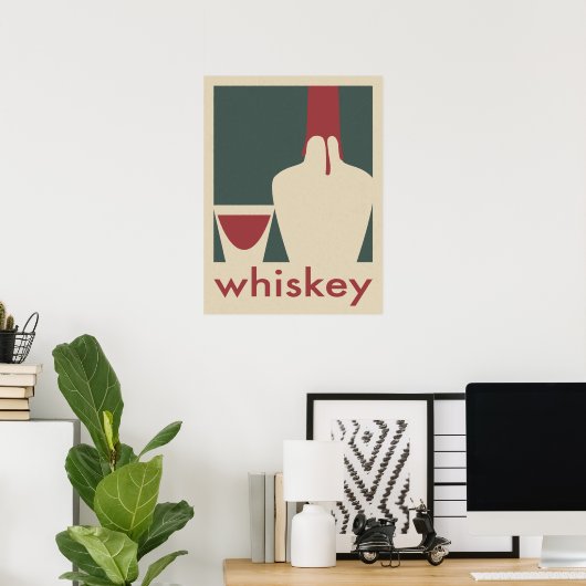 Poster Whiskey (Bureau à domicile)