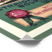 Poster Whiskey aéroport Bourbon 1930 (Coin)