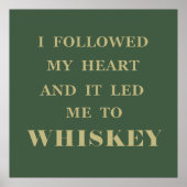 Poster Whiskey cite d'étranges paroles d'alcool (Devant)