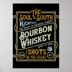 Poster Whiskey du Kentucky