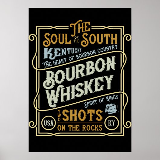 Poster Whiskey du Kentucky (Devant)
