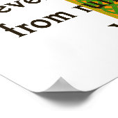 Poster Whiskey Invité de Dieu - Citation irlandaise (Coin)