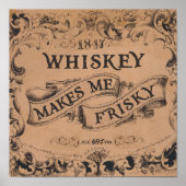 Poster Whiskey me rend frisquet (Devant)