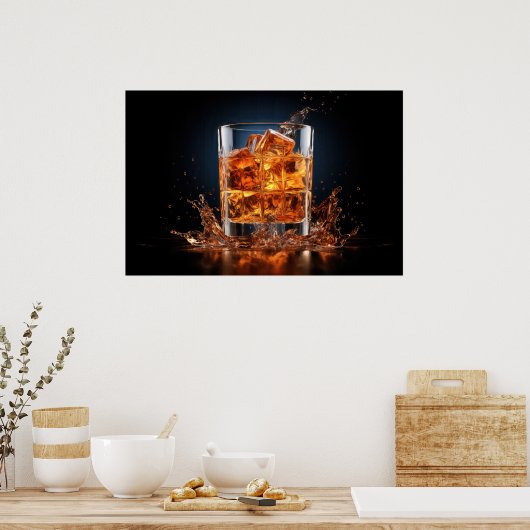 Poster Whiskey Sur Les Rochers (Cuisine)