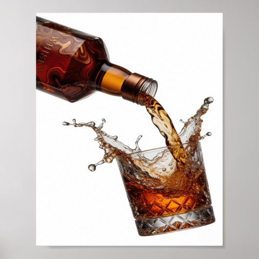 Poster WHISKY argent accrocheur (Devant)