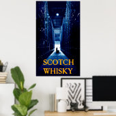 Poster whisky écossais (Bureau à domicile)