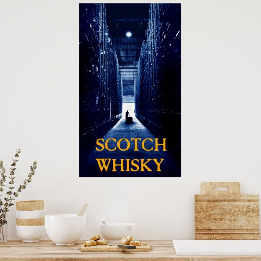 Poster whisky écossais (Cuisine)