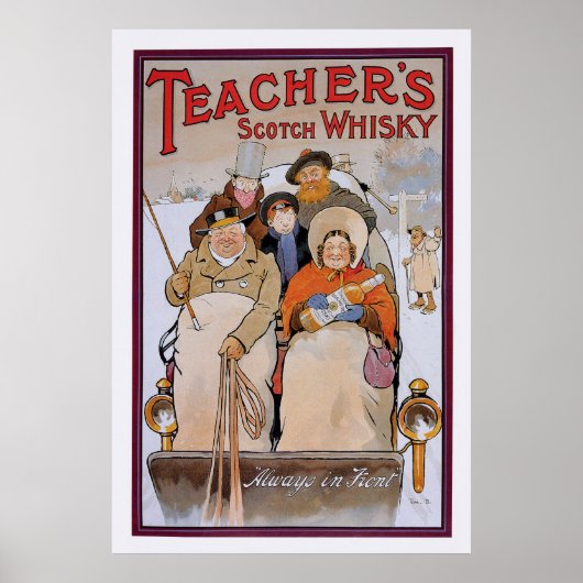 Poster Whisky écossais de l'enseignant (Devant)