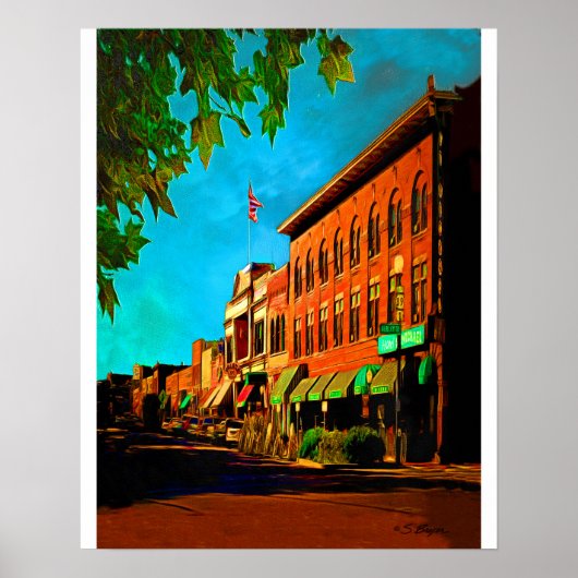 Poster "Whisky Row Prescott" "Prescott Art" (Devant)