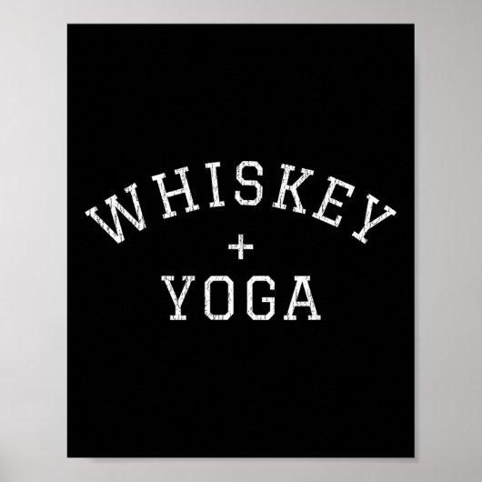 Poster Whisky + Yoga (Devant)
