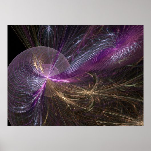 Poster Whisper violet (Devant)