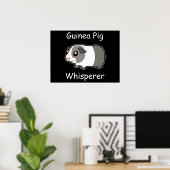 Poster Whisperer de porc de Guinée (Bureau à domicile)