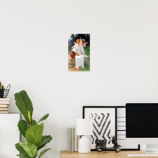 Poster Whisperies d'Amour, Bouguereau (Bureau à domicile)