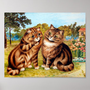 Poster Whispering Cat, Louis Wain