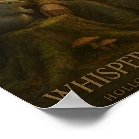 Poster "Whispering Secrets" - Collection de sagesse Hollo (Coin)