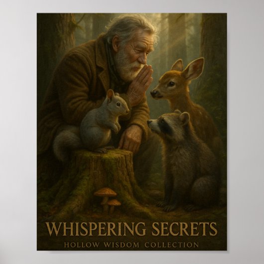 Poster "Whispering Secrets" - Collection de sagesse Hollo (Devant)
