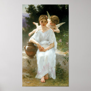 Poster Whisperings of Love de Bouguereau