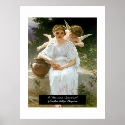 Poster Whisperings of Love de Bouguereau (Devant)