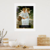 Poster Whisperings of Love de Bouguereau (Cuisine)
