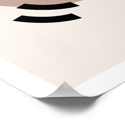 Poster Whisperpering Feuilles 3 : Botanique Boho minimali (Coin)