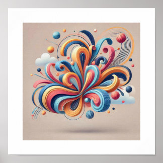 Poster Whispers Abstraits