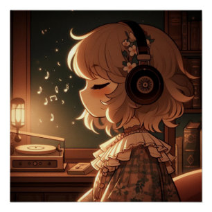 Poster Whispers au clair de lune