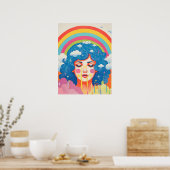 Poster Whispers céleste : La Muse haïe dans l'espace (Cuisine)