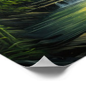 Poster Whispers en bambou, Serenade des petites cascades (Coin)