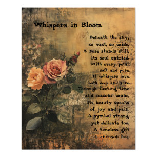 Poster Whispers en fleur