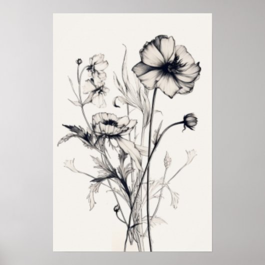 Poster Whispers Fleur sauvage (Devant)