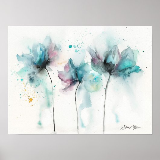 Poster Whispers of Blue (Devant)