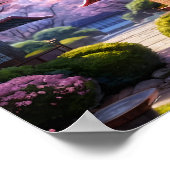 Poster Whispers of Spring : Fleurs de cerisiers et tranqu (Coin)